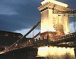 Chain Bridge by night